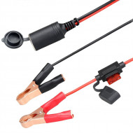 16agw 12volt adapter plug clip-on car cigarette lighter socket adapter 10 feet extension cord