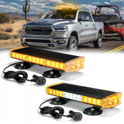 18" Emergency Strobe Light Bar With Magnetic Mount