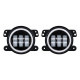 4 inch 30w cree led fog light & halo angle eyes for 07-18 jeep wrangler jk