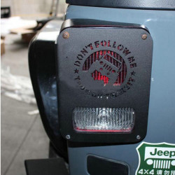 2x don't follow me jeep tail light cover guard