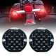 3 1/4" led front turn signal lights & red emark dot rear led turn signals for softail classic flstc and touring models