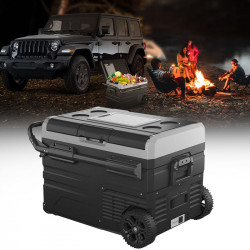usa only 35l portable app control car refrigerator freezer with wheel for outdoor
