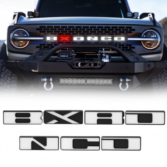 3d led illuminated letters lights badge for 2021-later bronco