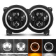 4-in-1 controlled 9'' jeep halo headlights & fog lights with drl for 2018-later jeep wrangler jl & gladiator jt