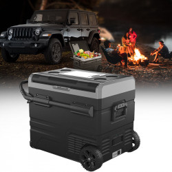45l portable app control car refrigerator freezer with wheel for outdoor camping 
