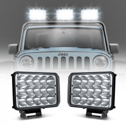 USA ONLY 45W 4x6" CREE LED Headlight With High/Low Beam And Line Type DRL