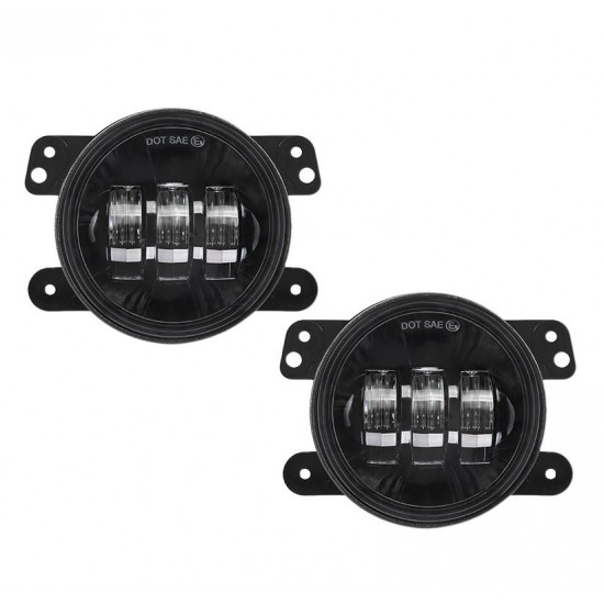 7" 75w headlights & 4" 30w fog lights combo for jeep wrangler jk