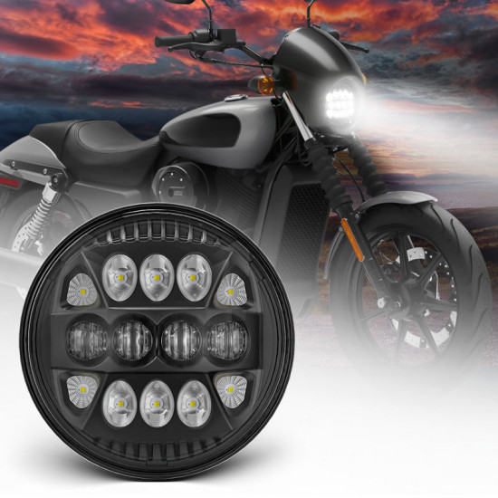 5.75 inch halo honeycombo led headlight for harley sportster dyna models