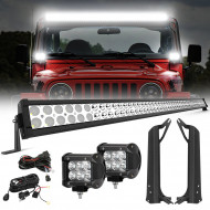 50'' light bar & 2 pods work lights & all brackets for 1997-2006 jeep wrangler tj	truck