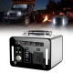 500w/1000w portable power station with led flood lights lithium-ion battery for outdoor camping