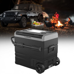 usa only 55l portable app control car refrigerator freezer with wheel for outdoor