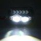 5x7 7x6 inch square led headlights with white drl & amber arrow dynamic sequential turn signals for truck