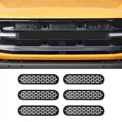 6pcs front mesh grille insert for 2021-later ford bronco