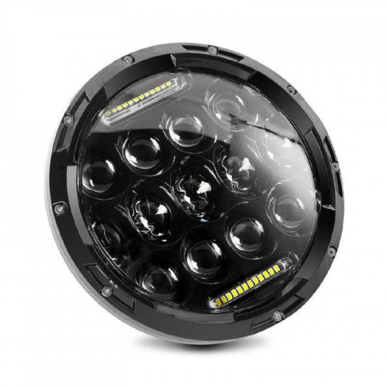 7" 75w led projector headlight w/ drl