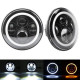 jk led bundle | 7" 80w headlights with drl and turn signals, 4" halo fog lights, front & fender turn signals