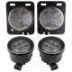 jk led bundle | 7" 80w headlights with drl and turn signals, 4" halo fog lights, front & fender turn signals