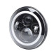 7 inch led headlamps with white halo and turn signal lights & 4.5 inch cree passing lights