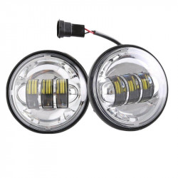 7" led headlights with drl & turn signals + 4.5" led passing fog lights	