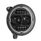 warrior style 9 inch rgbw led headlights bluetooth controlled for 2018-later jeep wrangler jl and jeep gladiator jt