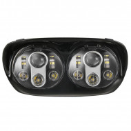 90w dual led headlight assembly for road glide