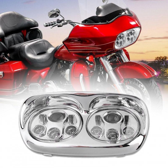 90w dual led headlights for road glide 2004-2013