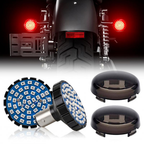 led turn signal & running light / brake light with dual contact 1157 insert kit + bracket