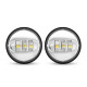 motorcycle 4.5'' led fog lamp + housing cover + mounting brackets + led turn signal lights for harley davidson