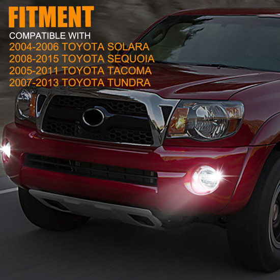 white/yellow led fog lights for 2005-2011 toyota tacoma