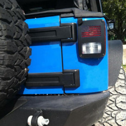 us flag tail light guard covers for jeep wrangler jk 07-18