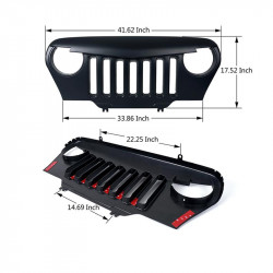 angry bird grille for jeep wrangler tj 1997-2006