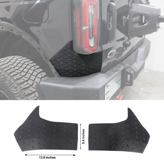 anti scratch rear corner guards protector for 2021-later ford bronco