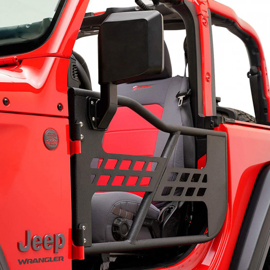 beast style jeep tube half doors with side view mirror for 2007-2018 wrangler jk