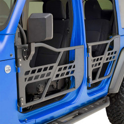 beast style jeep tube half doors with side view mirror for 2018-later wrangler jl and gladiator jt