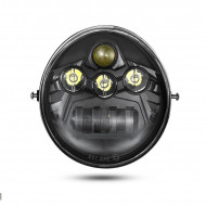 black led headlight for vrsca v-rod 02-16