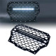 usa only black steel mesh grille with 14" c6 led lightbar with blue backlight for 2017 polaris rzr turbo models