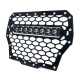 usa only black steel mesh grille with 14" c7 led light bar