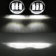 bluetooth 4" cree led fog lights with rgb halo angle eye for jeep jk/jl/jt