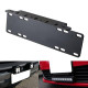 eu edition license plate holder led light bar lamps mount bracket for jeep offroad suv