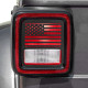 flag style tail light guard for 2020-later jeep gladiator jt