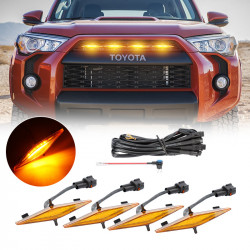 amber led raptor lights for 2014-later toyota 4runner trucks