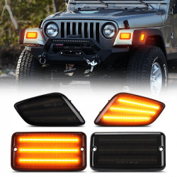 led turn signal lights & side marker lights for jeep wrangler tj 1997-2006