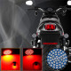 2'' front led turn signal & running light and rear led brake light with dual contact 1157 base + bracket combo