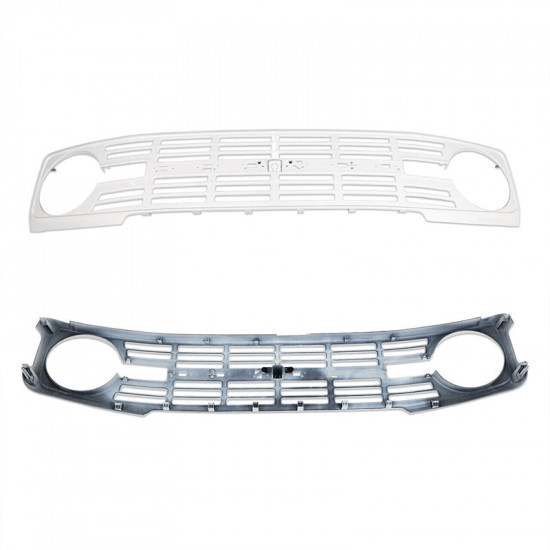 gloss white vintage style front grille with red letter for 2021-later ford bronco