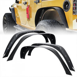 grind series steel metal fender flare kit for 07-18 jeep wrangler jk