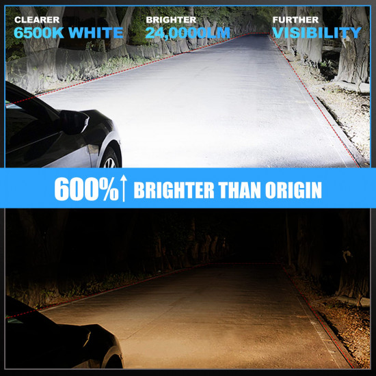 suparee h13/9008 led headlight bulbs 6500k white super bright