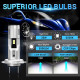 h7 led headlight bulbs 6500k white super bright