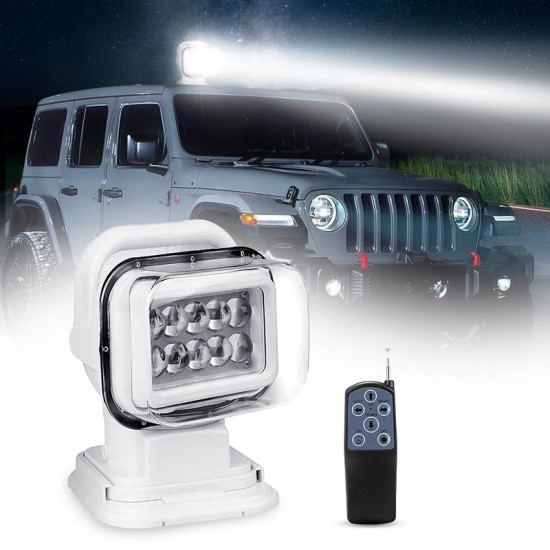 high power 50w 360° search light remote controlled offroad led spotlights work lights