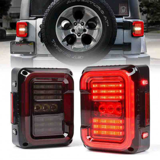 inspire series led taillights with for 2007 - 2018 jeep wrangler jk