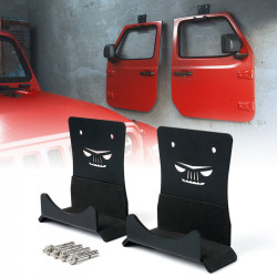 wall mount door storage hangers for 1956-later jeep wrangler cj yj tj lj jk jl jt