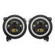 jt mega bundle - 9" led rgb halo headlights, rgb fogs, tail lights for jeep gladiator jt